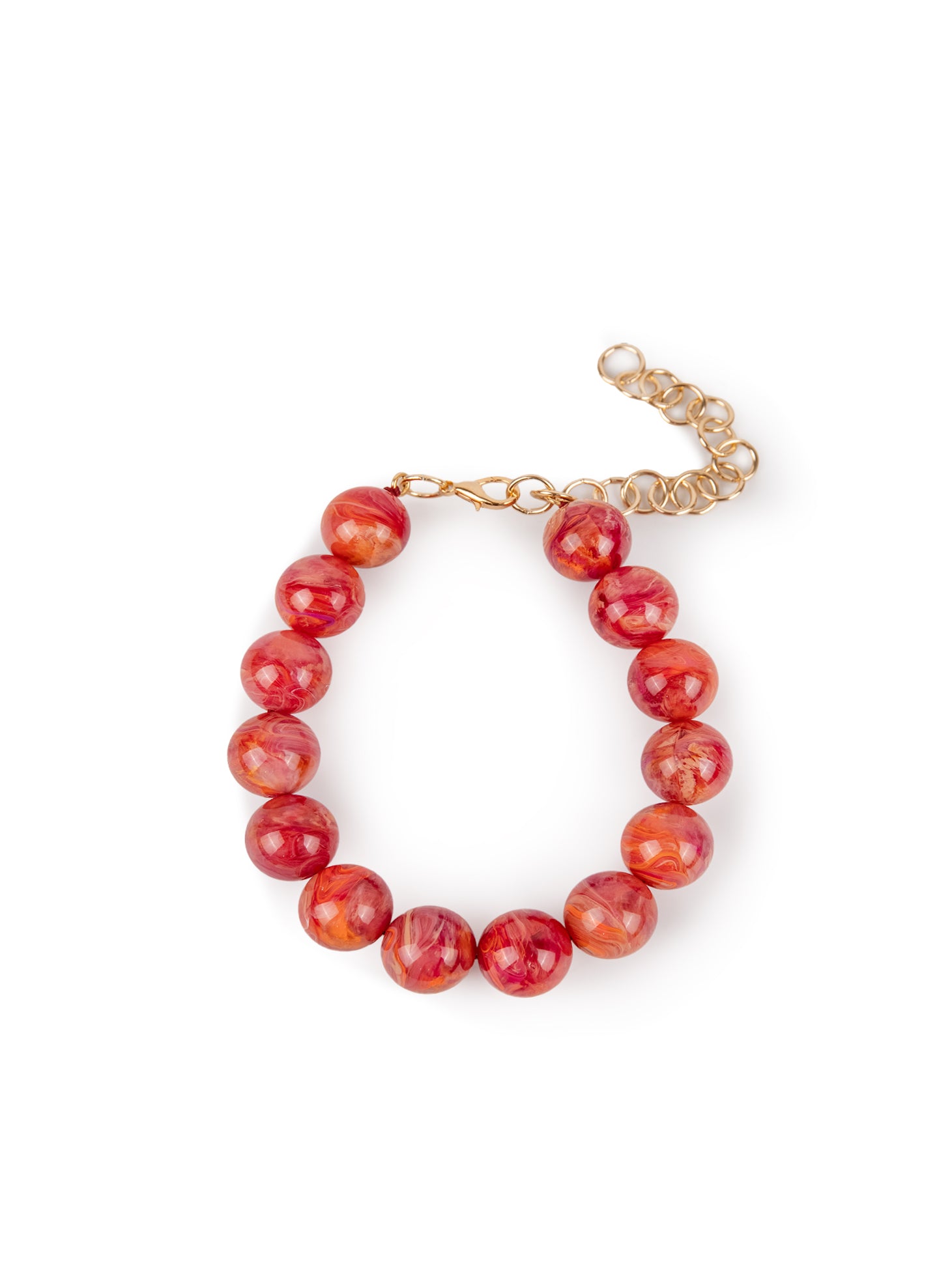 BUBBLE NECKLACE | CORAL PINK