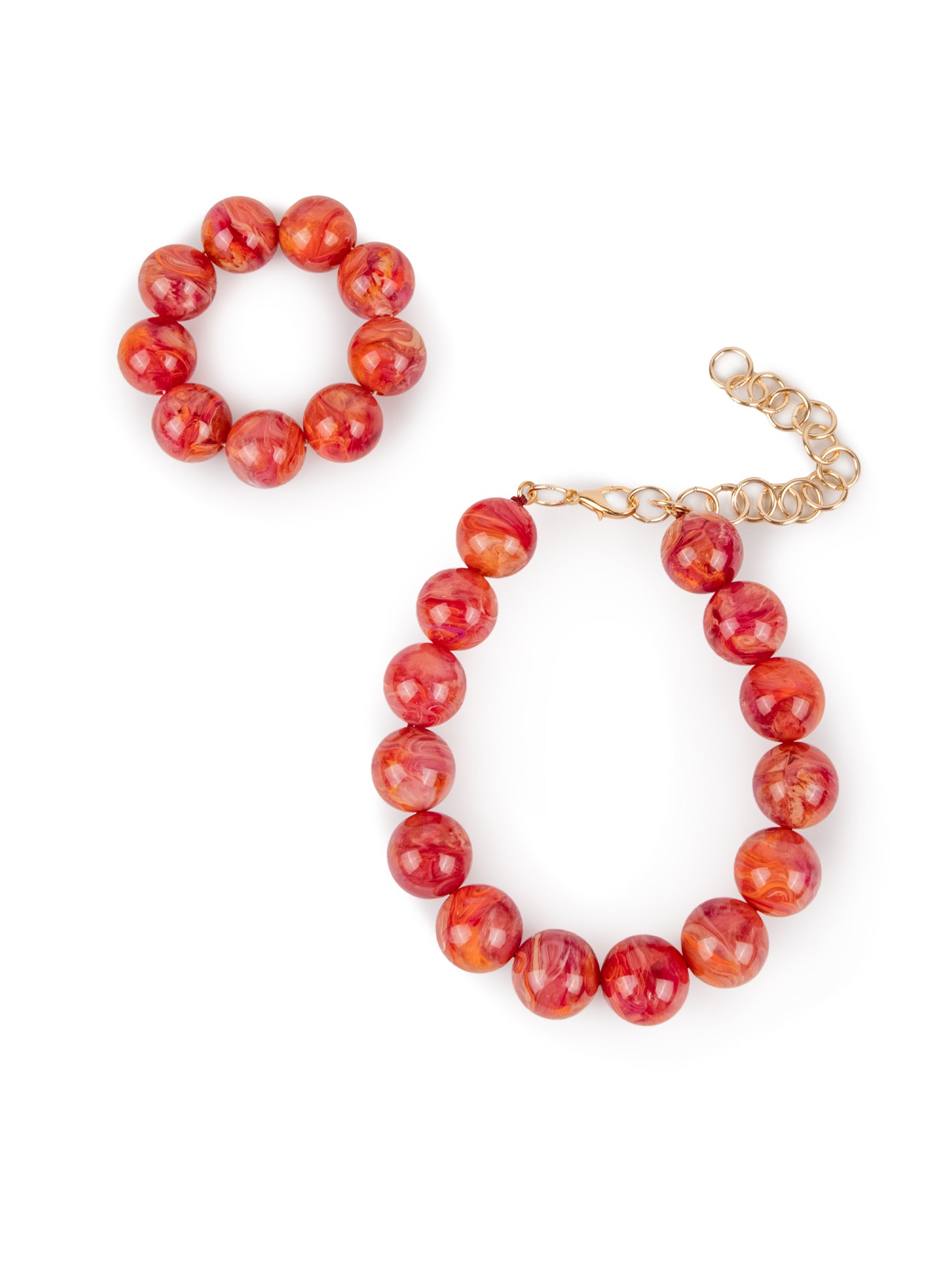 BUBBLE BRACELET | CORAL PINK