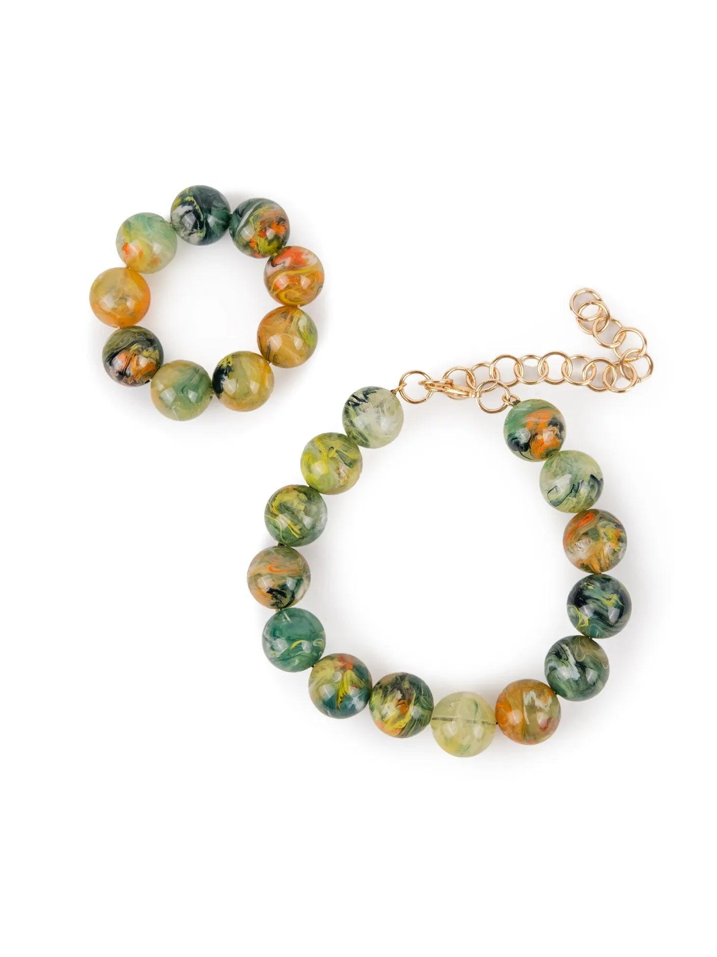 BUBBLE BRACELET | FLUORESCENT LIME