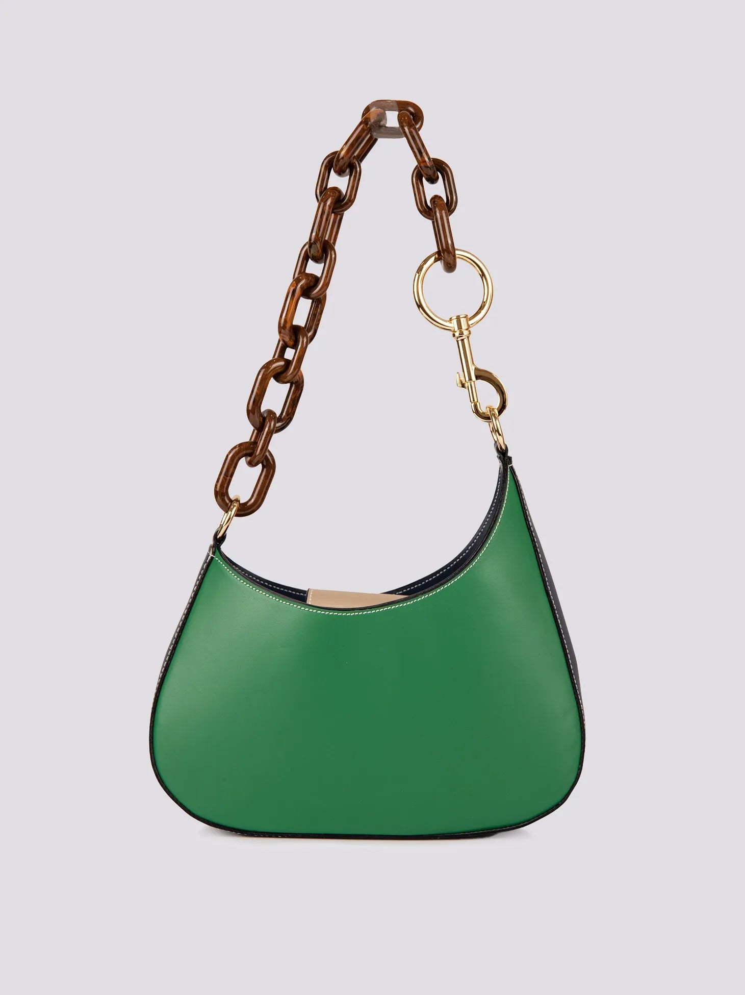 MINI CURVY 3COLOR | EMERALD GREEN + DEEP BLUE