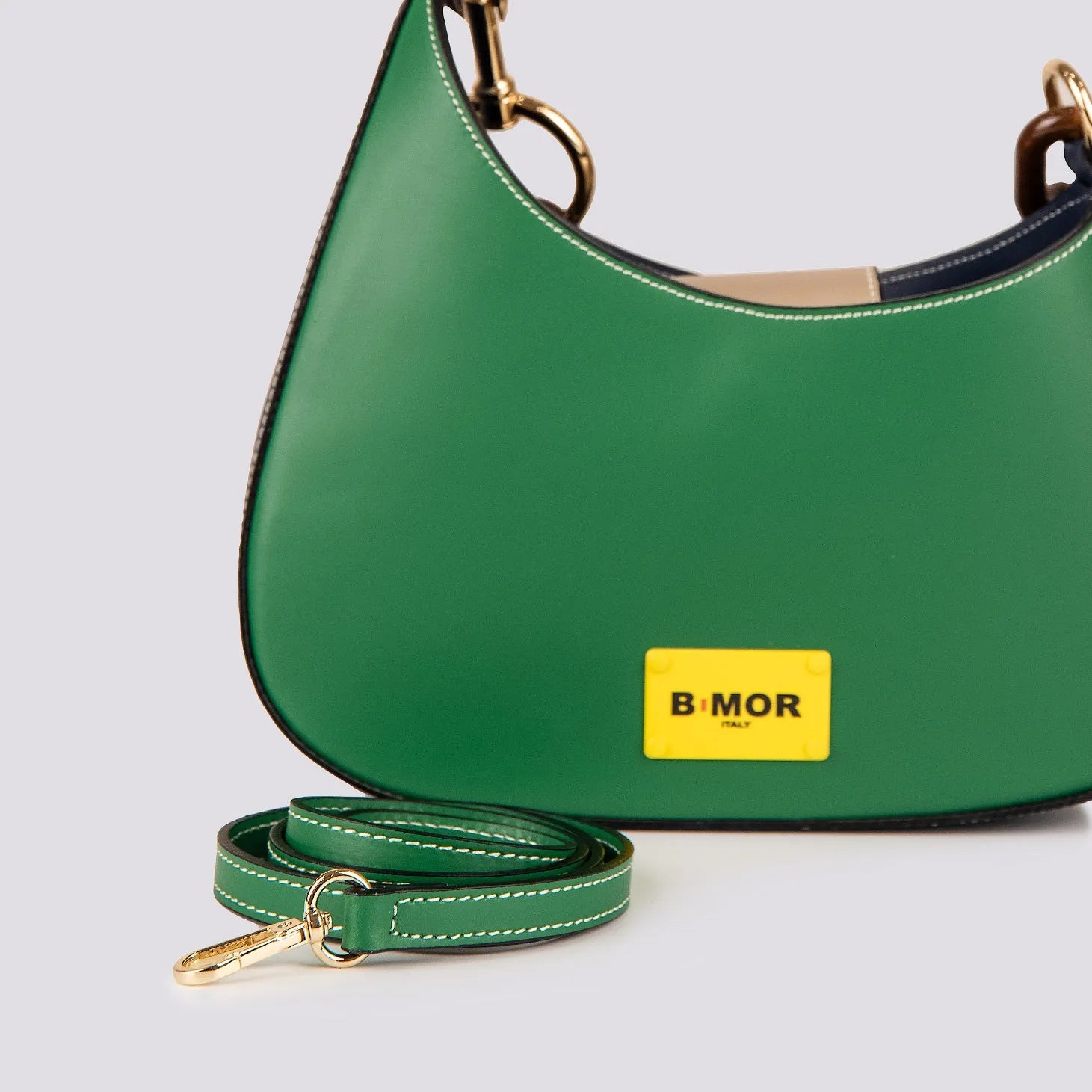 MINI CURVY 3COLOR | EMERALD GREEN + DEEP BLUE