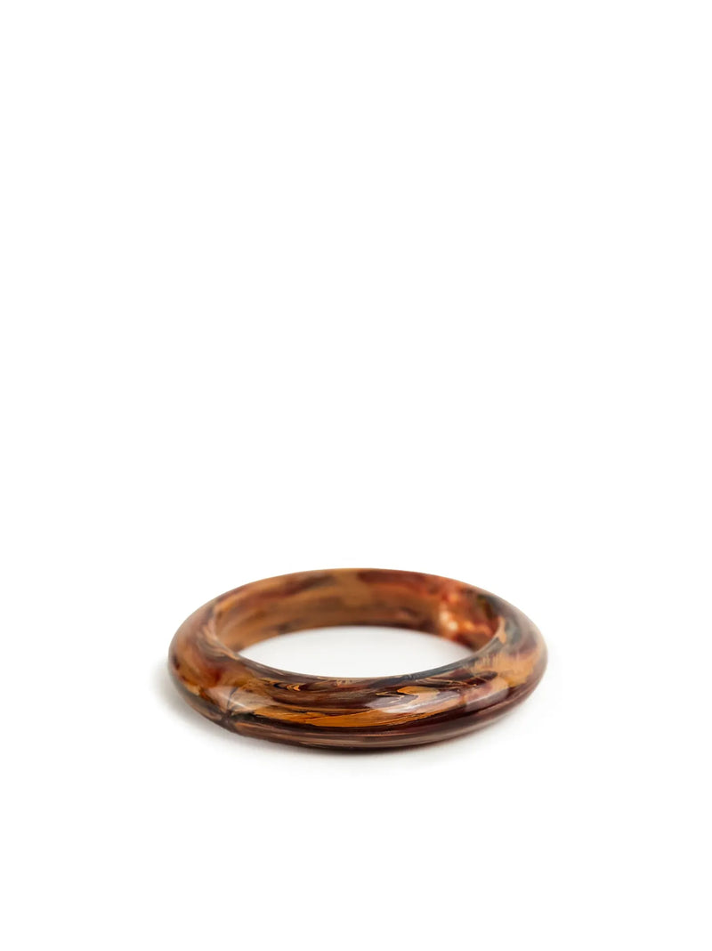 SMALL BANGLE | TORTOISE BROWN