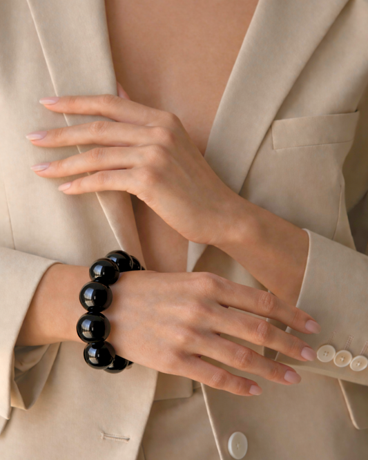 BUBBLE BRACELET | TOTAL BLACK