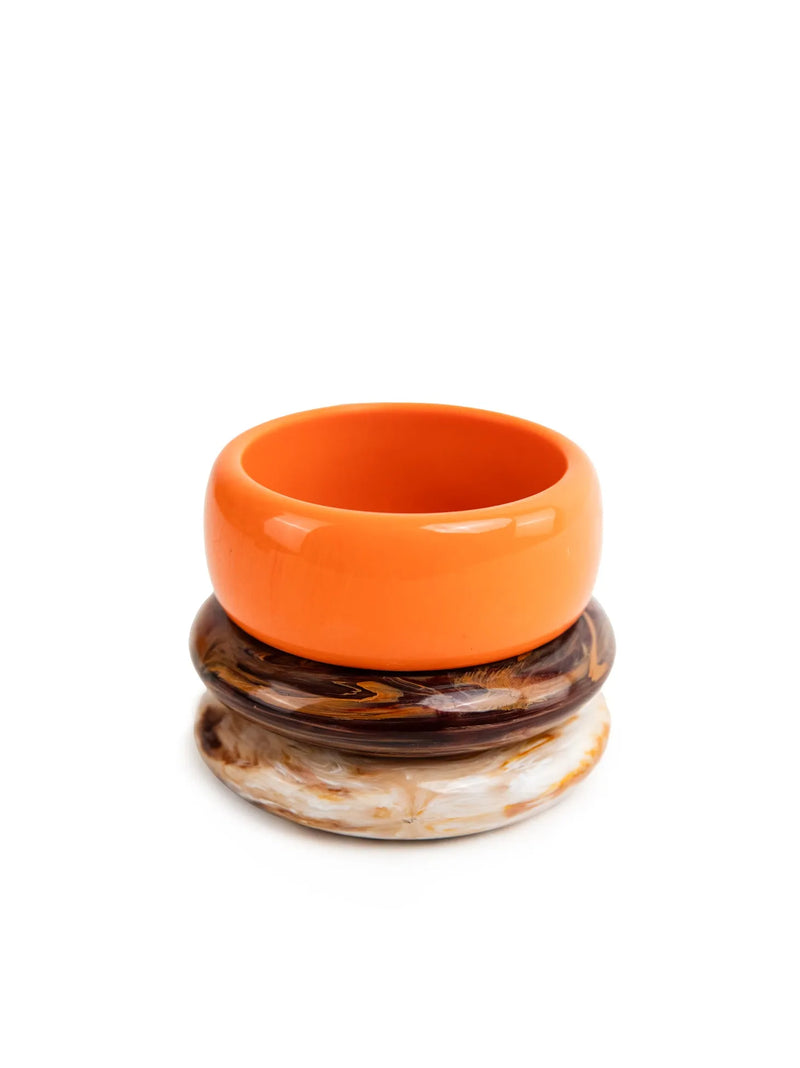 SMALL BANGLE | TORTOISE BROWN