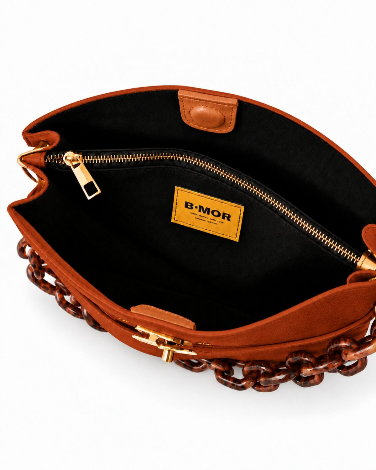 RORY | SUEDE BURNT ORANGE - borsa a spalla in camoscio arancio bruciato
