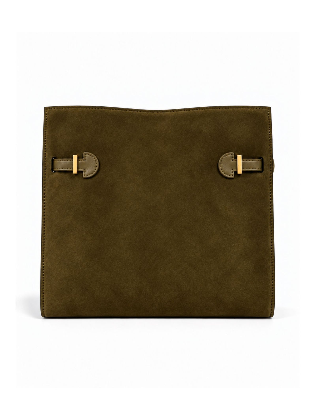 RORY | SUEDE OLIVE - borsa a spalla in camoscio verde