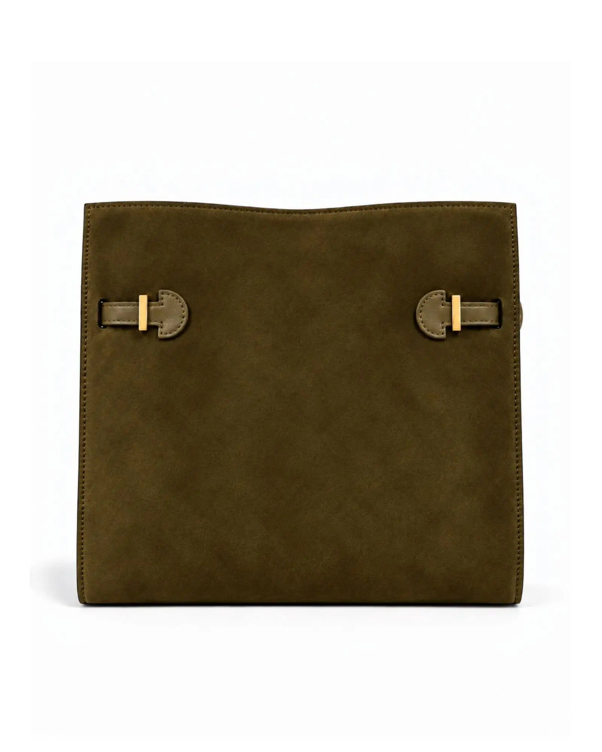 RORY | SUEDE OLIVE - borsa a spalla in camoscio verde