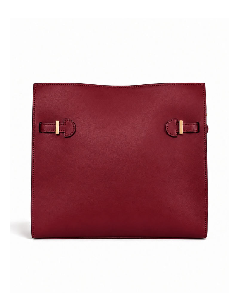 RORY | BURGUNDY - borsa a spalla in pelle di vitello bordeaux