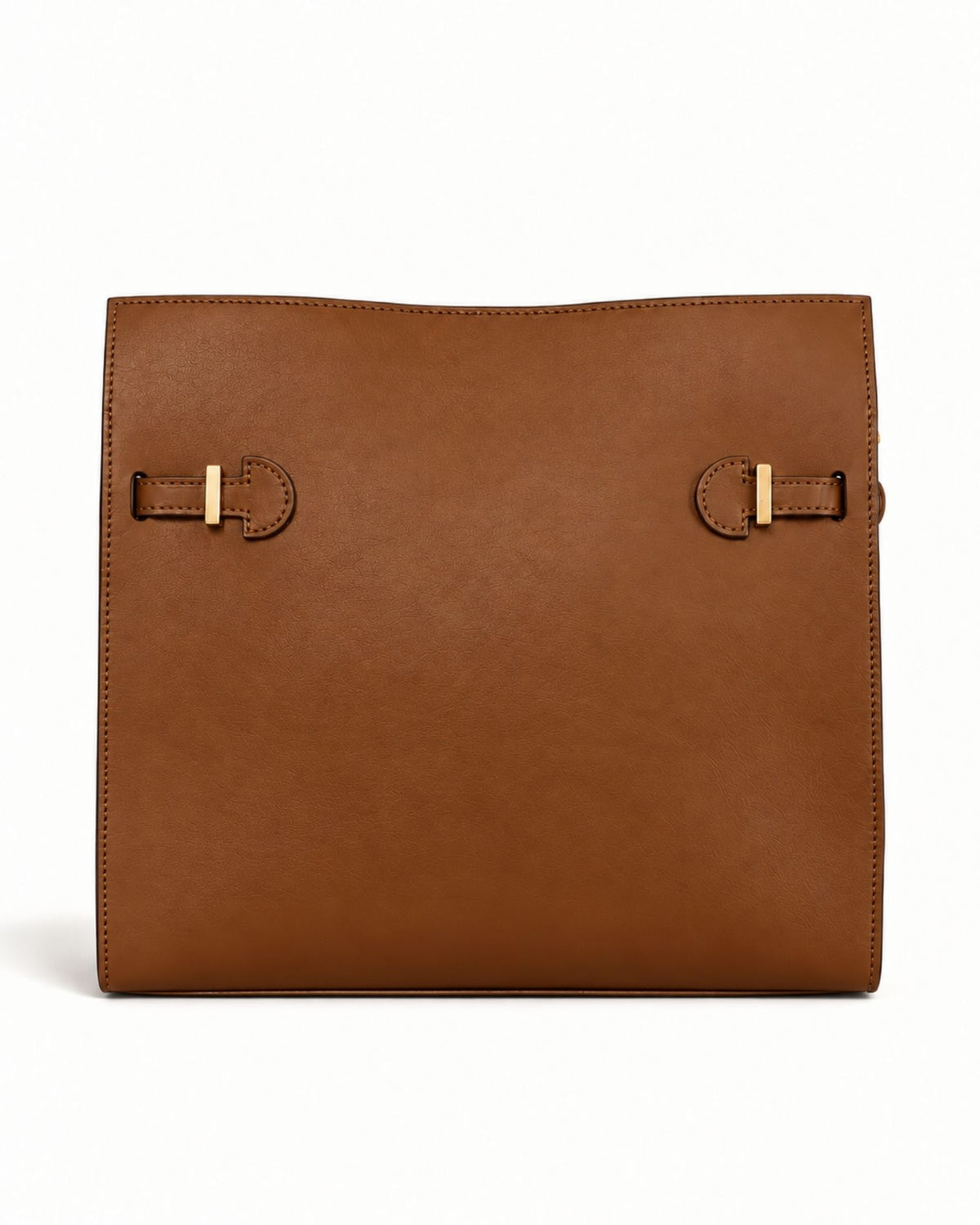RORY | COGNAC - borsa a spalla in pelle di vitello cuoio
