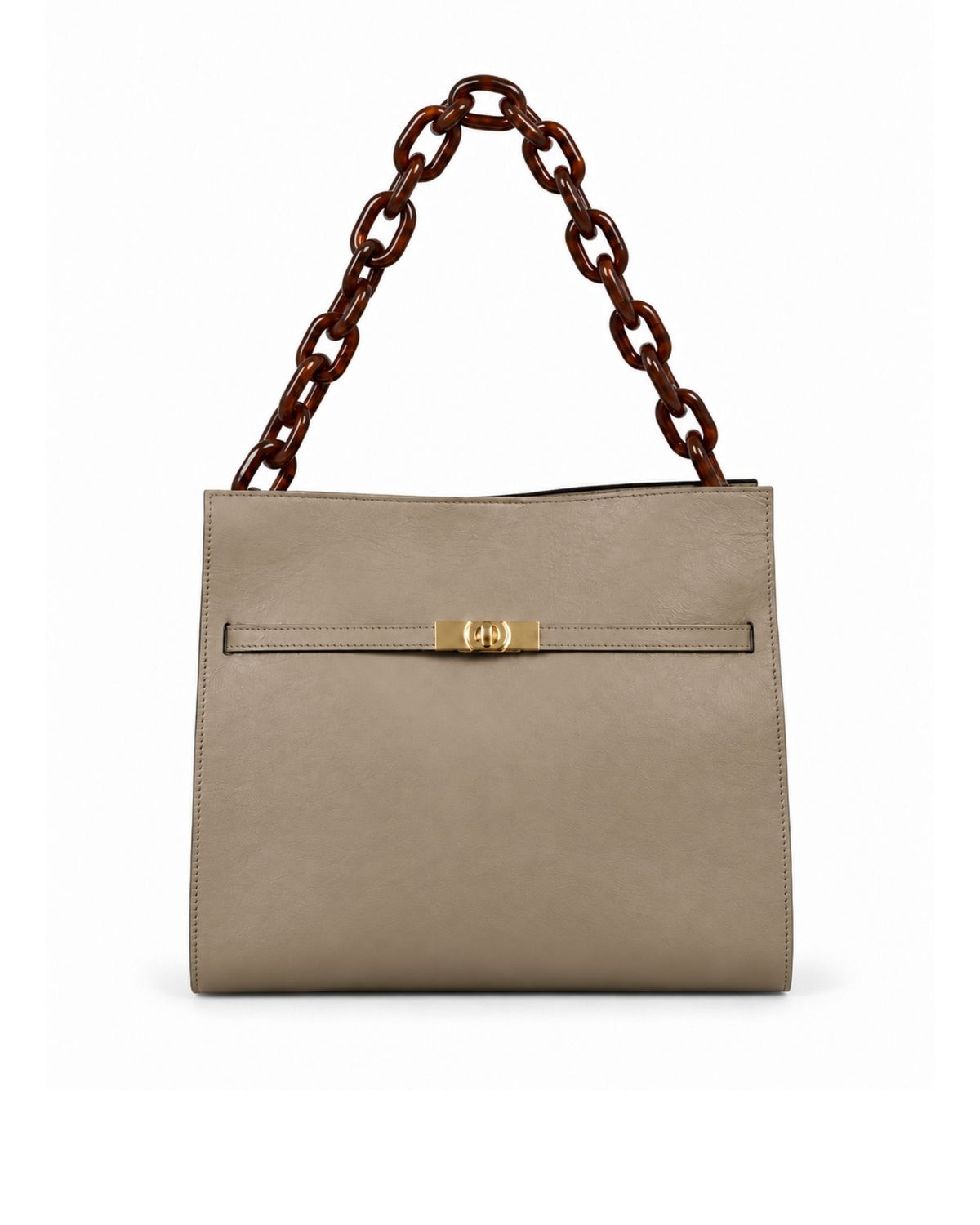 RORY | TAUPE - borsa a spalla in pelle di vitello tortora
