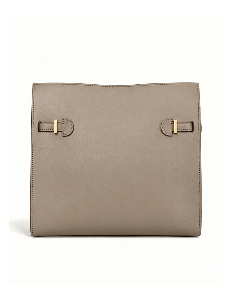 RORY | TAUPE - borsa a spalla in pelle di vitello tortora