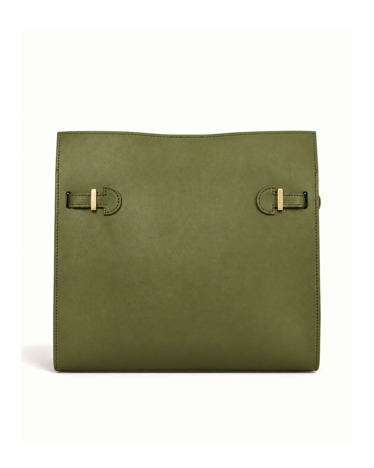 RORY | OLIVE GREEN - borsa a spalla in pelle di vitello verde iride